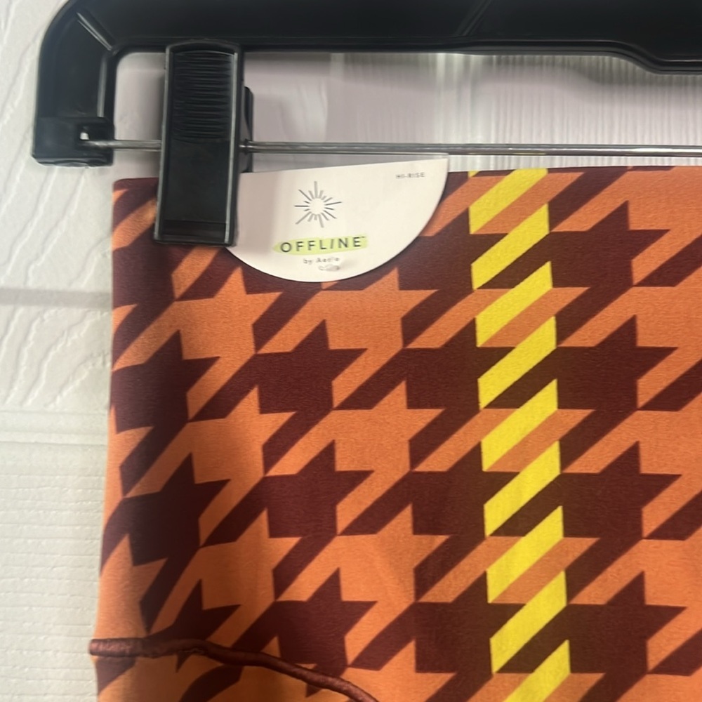 NWT Offline by Aerie Real Me Xtra 7/8 Legging in Houndstooth Print - Picture 8 of 11